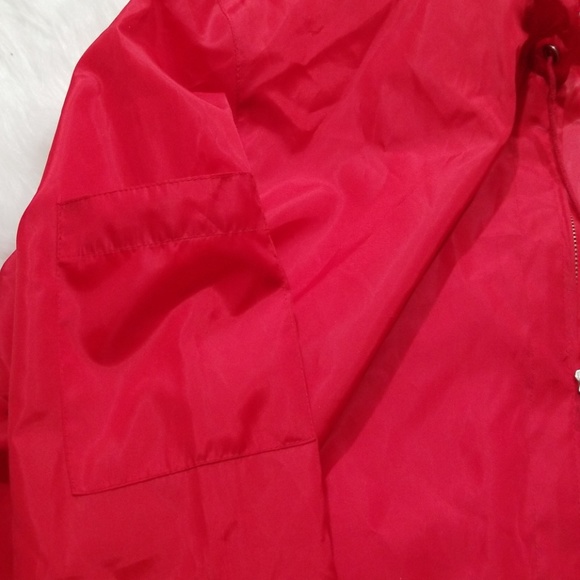 Liz Clairborne water proof hoodie red jacket. M - Picture 8 of 8